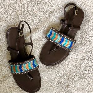BCBGeneration Boho Geometric Sandals 7/ 7 1/2